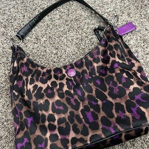 Coach leopard purse